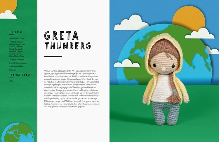 Produktbild: Amigurumi Superfrauen. H&auml;kel-Anleitungen f&uuml;r 15 Frauen, die die Welt ver&auml;ndert haben