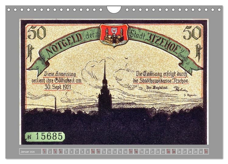 Produktbild: Gru&szlig; aus Itzehoe (Wandkalender 2026 DIN A4 quer), CALVENDO Monatskalender