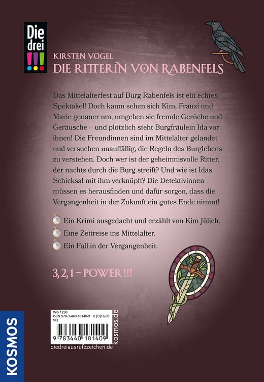 Produktbild: Die drei !!!, Die Ritterin von Rabenfels