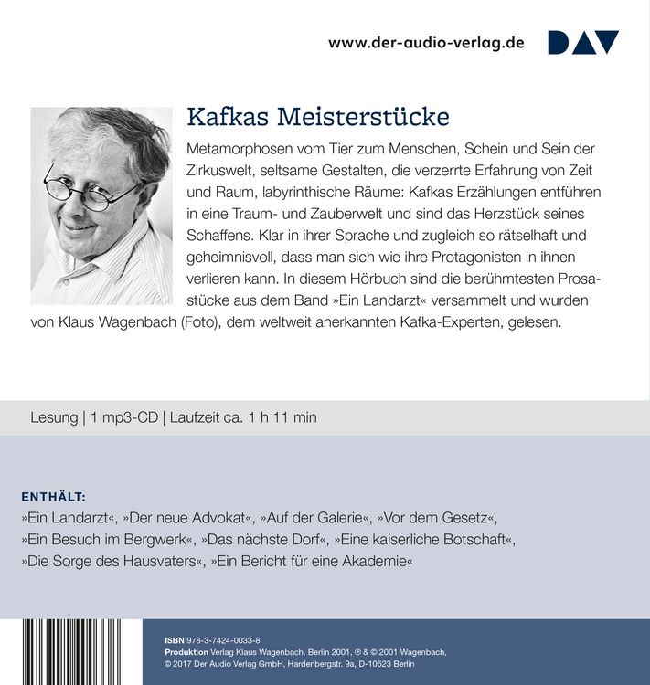 Produktbild: Ein Landarzt und andere Erz&auml;hlungen
