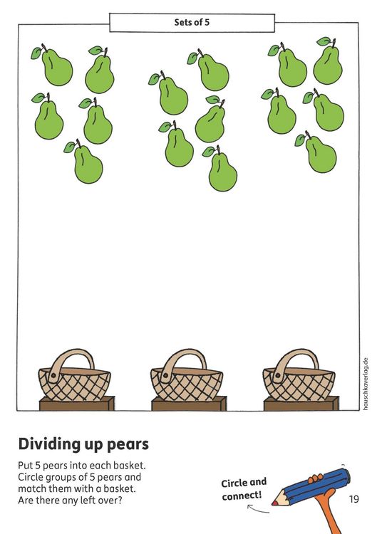 Produktbild: Preschool Activity Book for 5 Years - Boys and Girls - Numbers and quantities