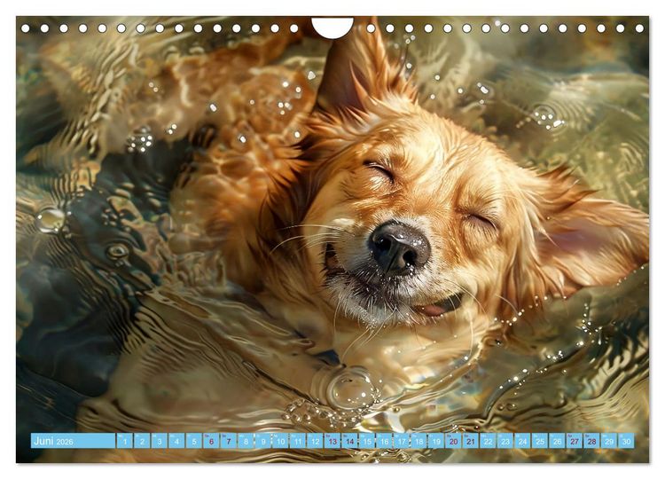 Produktbild: Hunde und Wasser (Wandkalender 2026 DIN A4 quer), CALVENDO Monatskalender