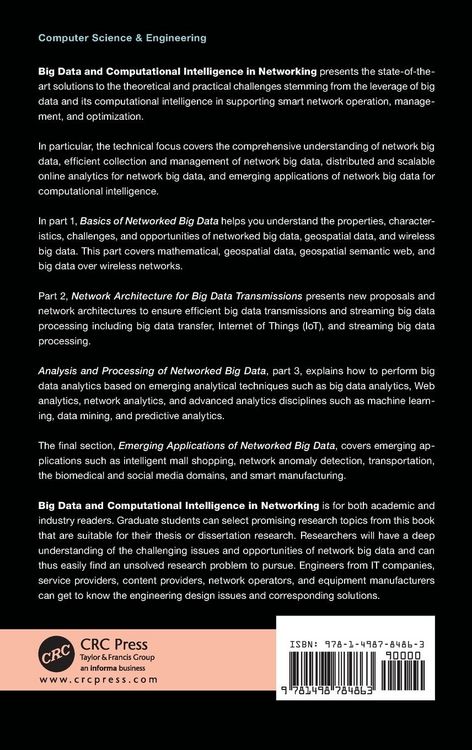 Produktbild: Big Data and Computational Intelligence in Networking