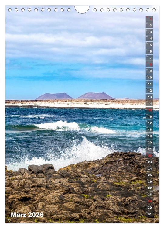 Produktbild: FUERTEVENTURA S&uuml;dsee-Flair (Wandkalender 2026 DIN A4 hoch), CALVENDO Monatskalender