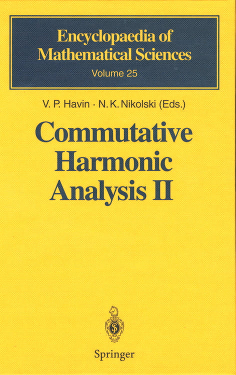 Produktbild: Commutative Harmonic Analysis II
