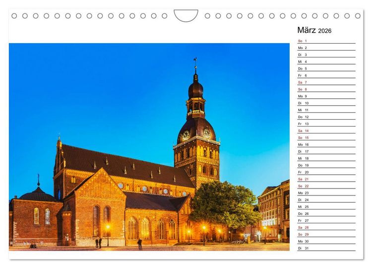 Produktbild: Entdeckungen im Baltikum (Wandkalender 2026 DIN A4 quer), CALVENDO Monatskalender