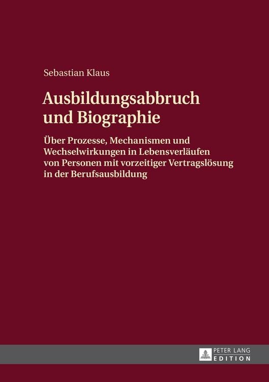 Produktbild: Ausbildungsabbruch und Biographie