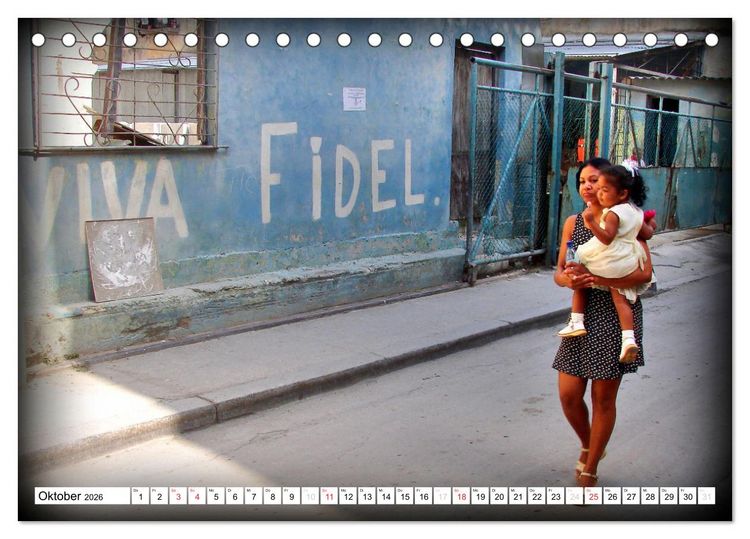 Produktbild: VIVA FIDEL 2026 (Tischkalender 2026 DIN A5 quer), CALVENDO Monatskalender