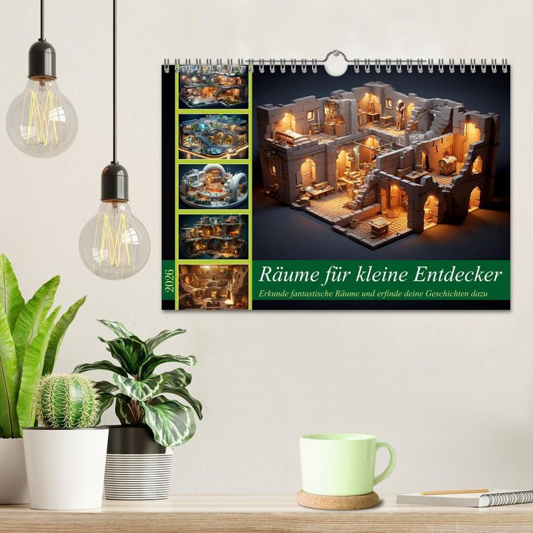 Produktbild: R&auml;ume f&uuml;r kleine Entdecker (Wandkalender 2026 DIN A4 quer), CALVENDO Monatskalender