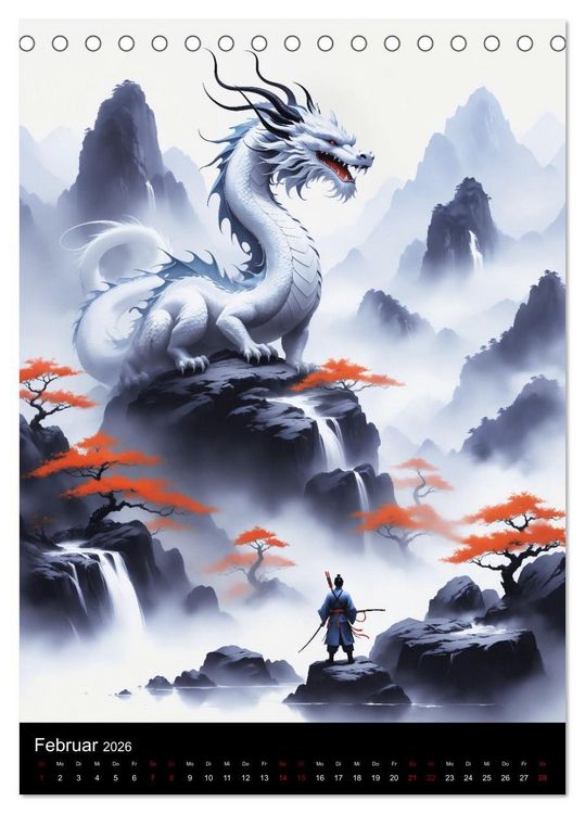 Produktbild: Asiatische Inspiration Fern&ouml;stlicher Art - Helle Werke (Tischkalender 2026 DIN A5 hoch), CALVENDO Monatskalender