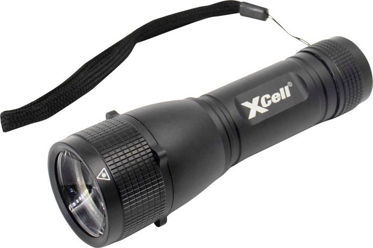 Produktbild: XCell 146362 146362 LED Taschenlampe mit Handschlaufe, mit Holster, mit Stroboskopmodus batteriebetrieben 500 lm 7 h 179 g