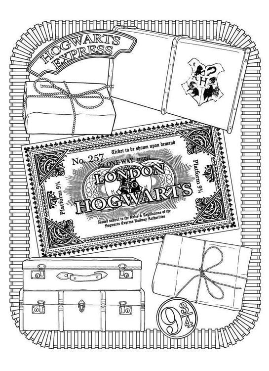 Produktbild: Harry Potter 20 Ausmal-Postkarten: Greetings from Hogwarts, Hogsmeade, and beyond!