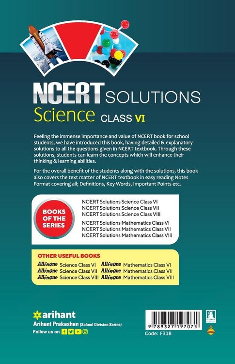 Produktbild: NCERT Solutions SCIENCE for class 6th