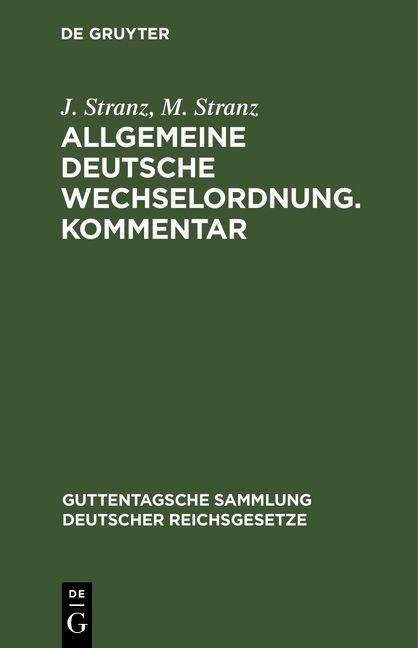 Produktbild: Allgemeine Deutsche Wechselordnung