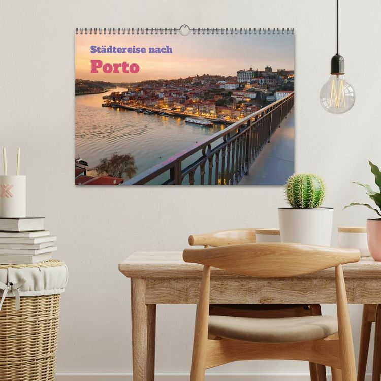Produktbild: St&auml;dtereise nach Porto (Wandkalender 2026 DIN A3 quer), CALVENDO Monatskalender