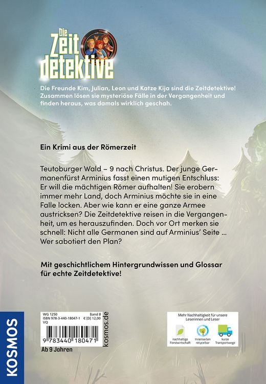 Produktbild: Die Zeitdetektive, 8, Der Hinterhalt f&uuml;r Varus