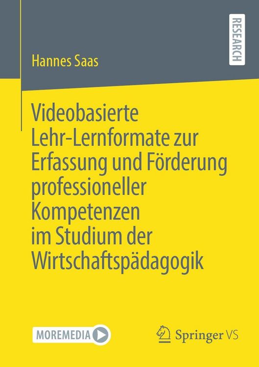 Produktbild: Videobasierte Lehr-Lernformate zur Erfassung und F&ouml;rderung professioneller Kompetenzen im Studium der Wirtschaftsp&auml;dagogik