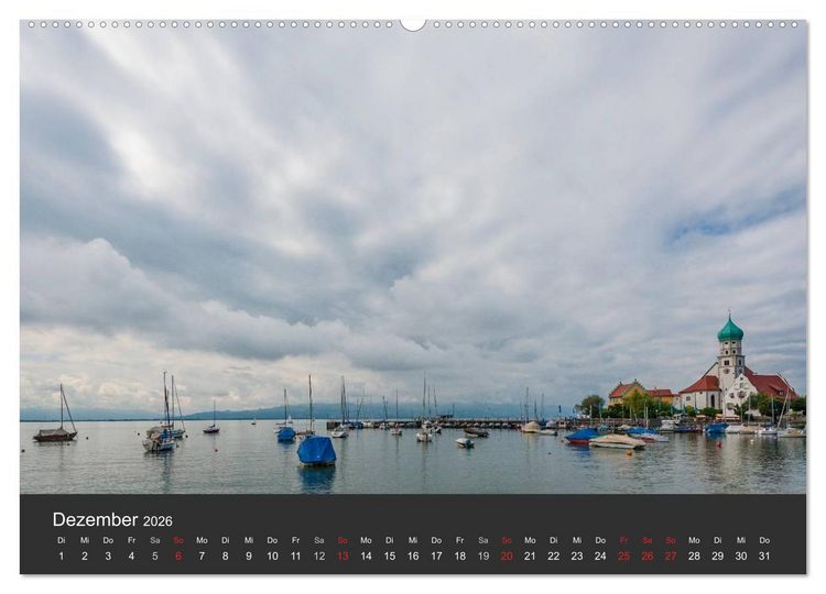 Produktbild: Segelboote auf dem Bodensee (Wandkalender 2026 DIN A2 quer), CALVENDO Monatskalender