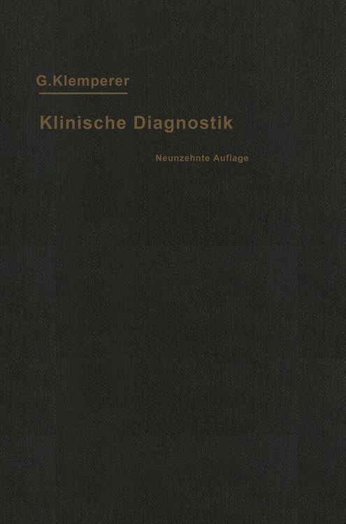 Produktbild: Grundriss der Klinischen Diagnostik