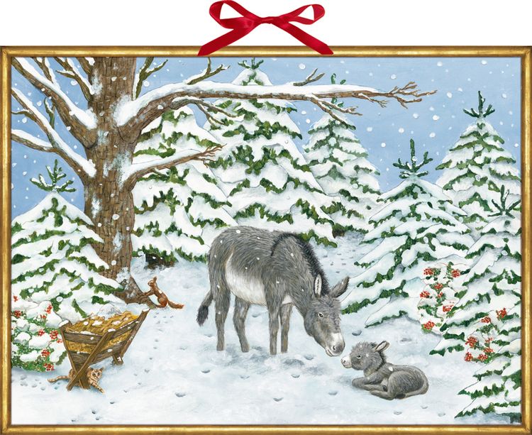 Produktbild: Wandkalender &ndash; Weihnachtsesel