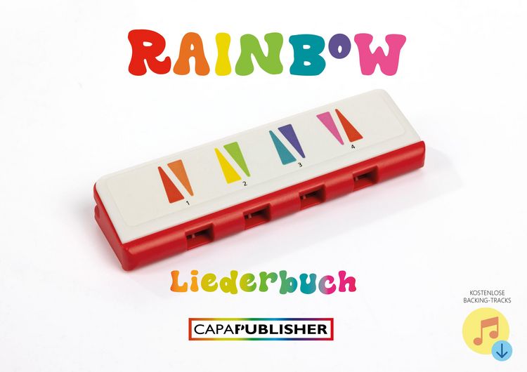 Produktbild: Speedy Rainbow: 20 Fr&ouml;hliche Lieder f&uuml;r 4-Loch-Mundharmonika