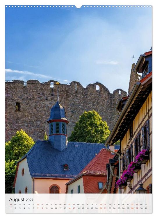 Produktbild: Lindenfels im Odenwald (Wandkalender 2027 DIN A2 hoch), CALVENDO Monatskalender