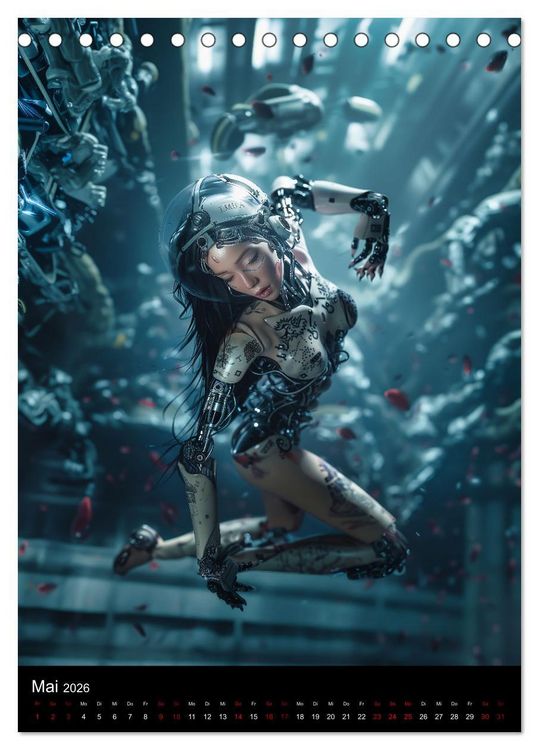 Produktbild: CYBER SISTERS (Tischkalender 2026 DIN A5 hoch), CALVENDO Monatskalender