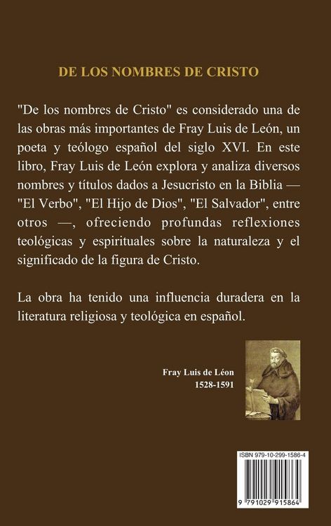 Produktbild: De los nombres de Cristo