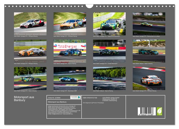 Produktbild: Motorsport aus Banbury (Wandkalender 2026 DIN A3 quer), CALVENDO Monatskalender
