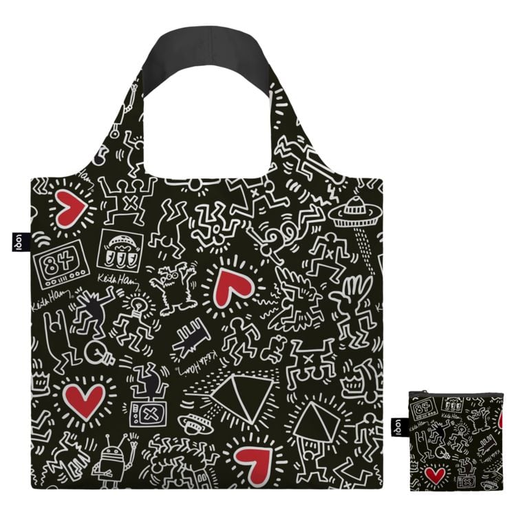 Produktbild: KEITH HARING Black Pattern Recycelte Tasche