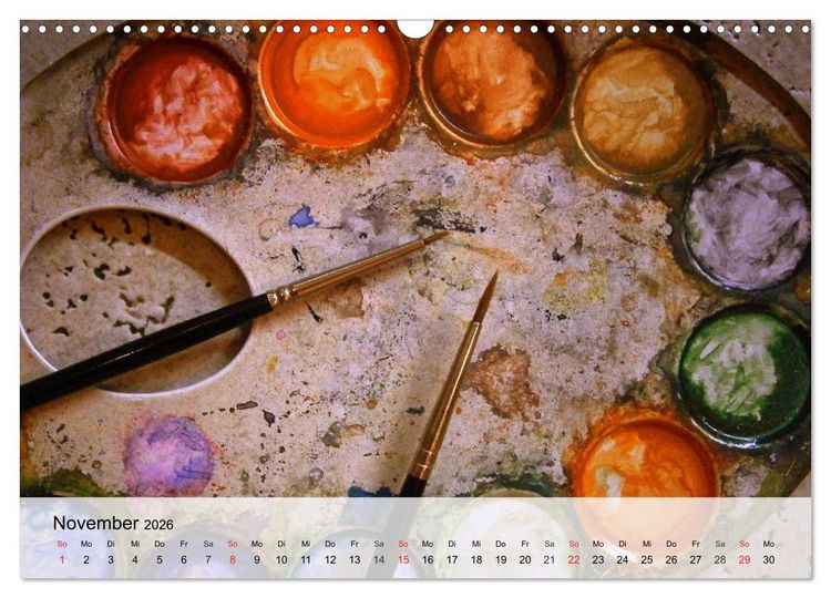 Produktbild: Malen. Impressionen aus der Welt der Farben (Wandkalender 2026 DIN A3 quer), CALVENDO Monatskalender