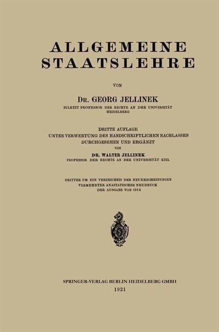 Produktbild: Allgemeine Staatslehre