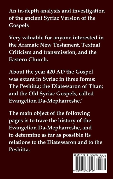 Produktbild: The Old Syriac Gospels - Introduction and Study Notes