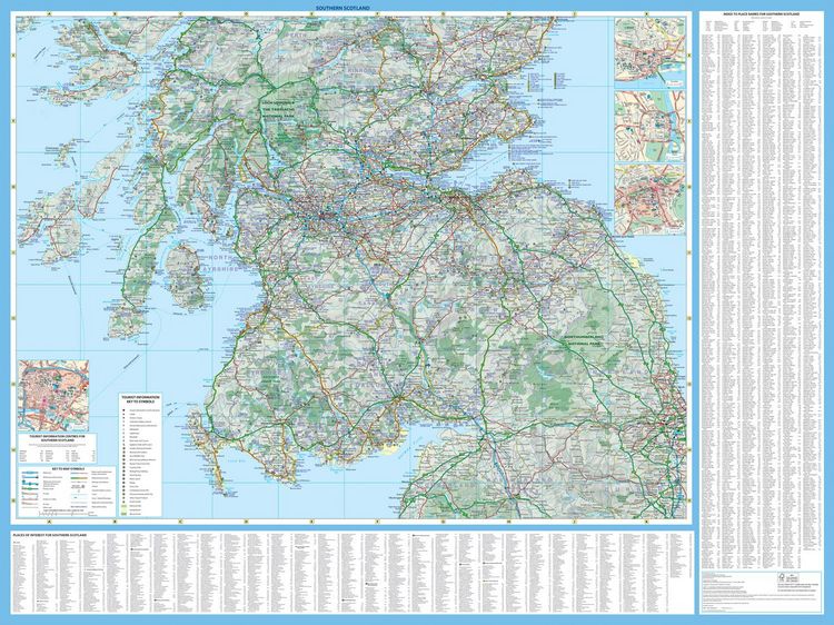 Produktbild: Scotland Touring Map