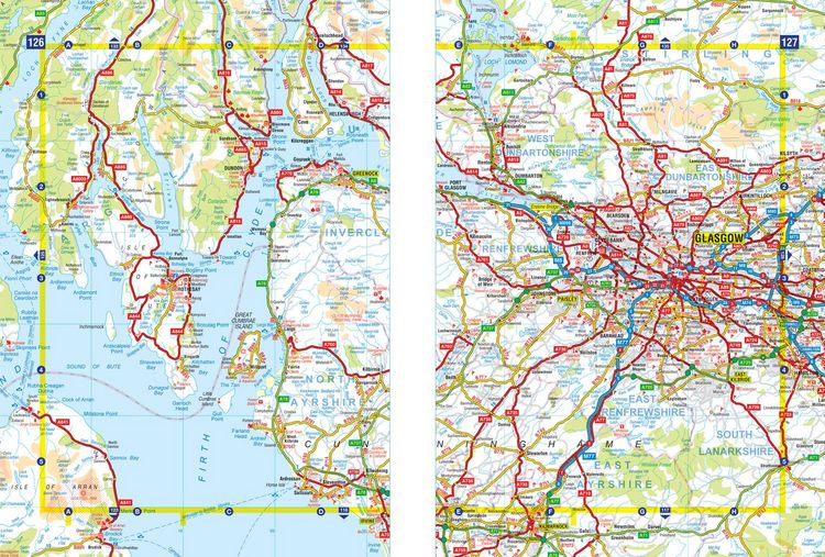 Produktbild: A-Z Maps: Great Britain A-Z Handy Road Atlas 2024 (A5 Spiral