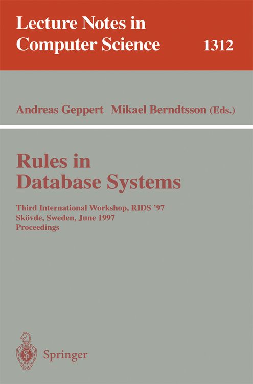 Produktbild: Rules in Database Systems
