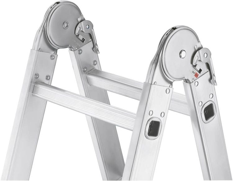 Produktbild: Hailo ProfiStep&reg; combi 7412-037 Aluminium Multifunktionsleiter Arbeitsh&ouml;he (max.): 4.35 m Silber 16.7 kg