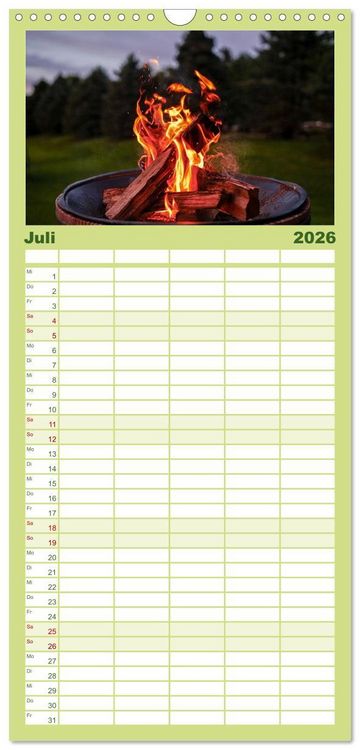 Produktbild: Familienplaner 2026 - Camping - Raus in die Natur. mit 5 Spalten (Wandkalender, 21 x 45 cm) CALVENDO