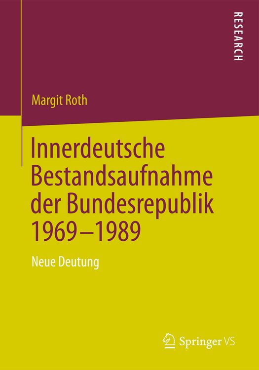 Produktbild: Innerdeutsche Bestandsaufnahme der Bundesrepublik 1969-1989