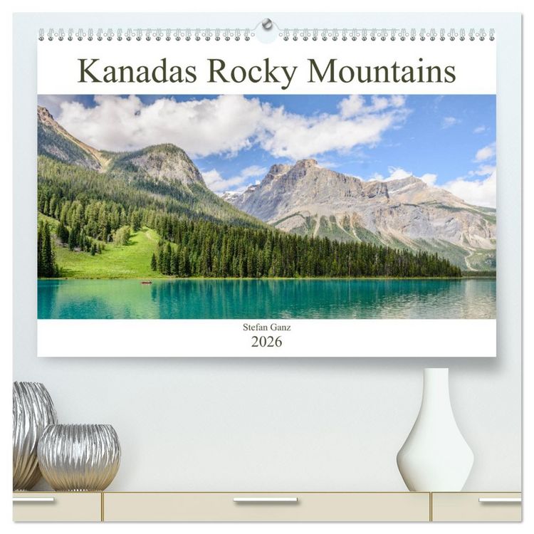 Produktbild: Kanadas Rocky Mountains (hochwertiger Premium Wandkalender 2026 DIN A2 quer), Kunstdruck in Hochglanz