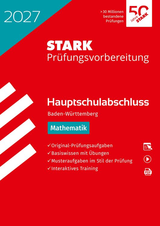 Produktbild: STARK Mathematik - Hauptschulabschluss 2027 BW - Pr&uuml;fungsvorbereitung