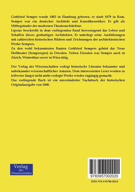 Produktbild: Gottfried Semper