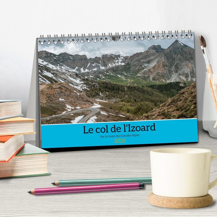 Produktbild: Le col de l'Izoard sur la route des Grandes Alpes (Calendrier de bureau 2026 DIN A5 vertical), CALVENDO calendrier mensuel