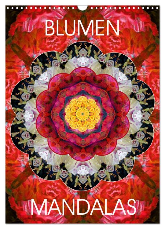 Produktbild: BLUMEN MANDALAS (Wandkalender 2026 DIN A3 hoch), CALVENDO Monatskalender