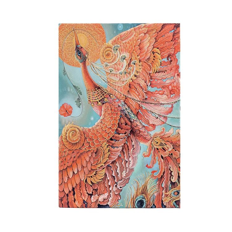 Produktbild: Hardcover Notizbuch, Feuervogel, Midi, Liniert