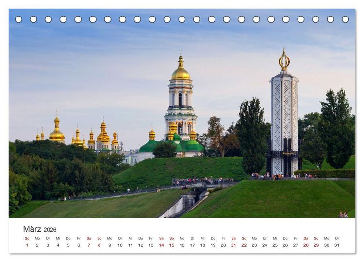 Produktbild: Ukraine - Ein wundervolles Land. (Tischkalender 2026 DIN A5 quer), CALVENDO Monatskalender