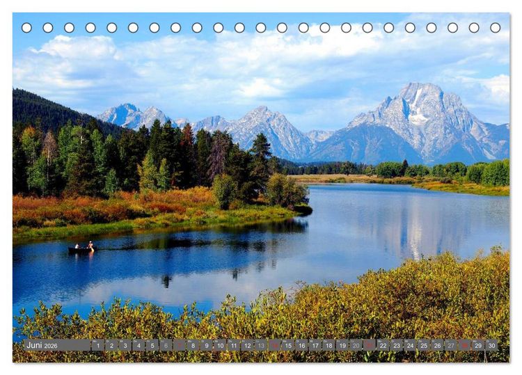 Produktbild: Wyoming &bull; Impressionen (Tischkalender 2026 DIN A5 quer), CALVENDO Monatskalender