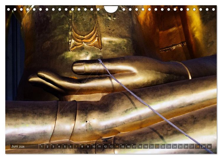 Produktbild: Buddhas tief im Fels (Wandkalender 2026 DIN A4 quer), CALVENDO Monatskalender