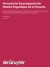 Produktbild: Romanische Sprachgeschichte / Histoire linguistique de la Romania. 3. Teilband