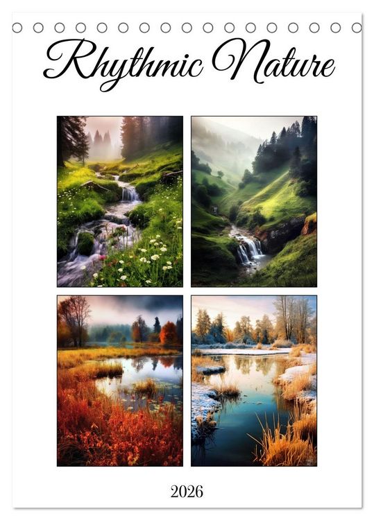Produktbild: Rhythmic Nature (Desk Calendar 2026 DIN A5 portrait), CALVENDO 12 Month DeskCalendar